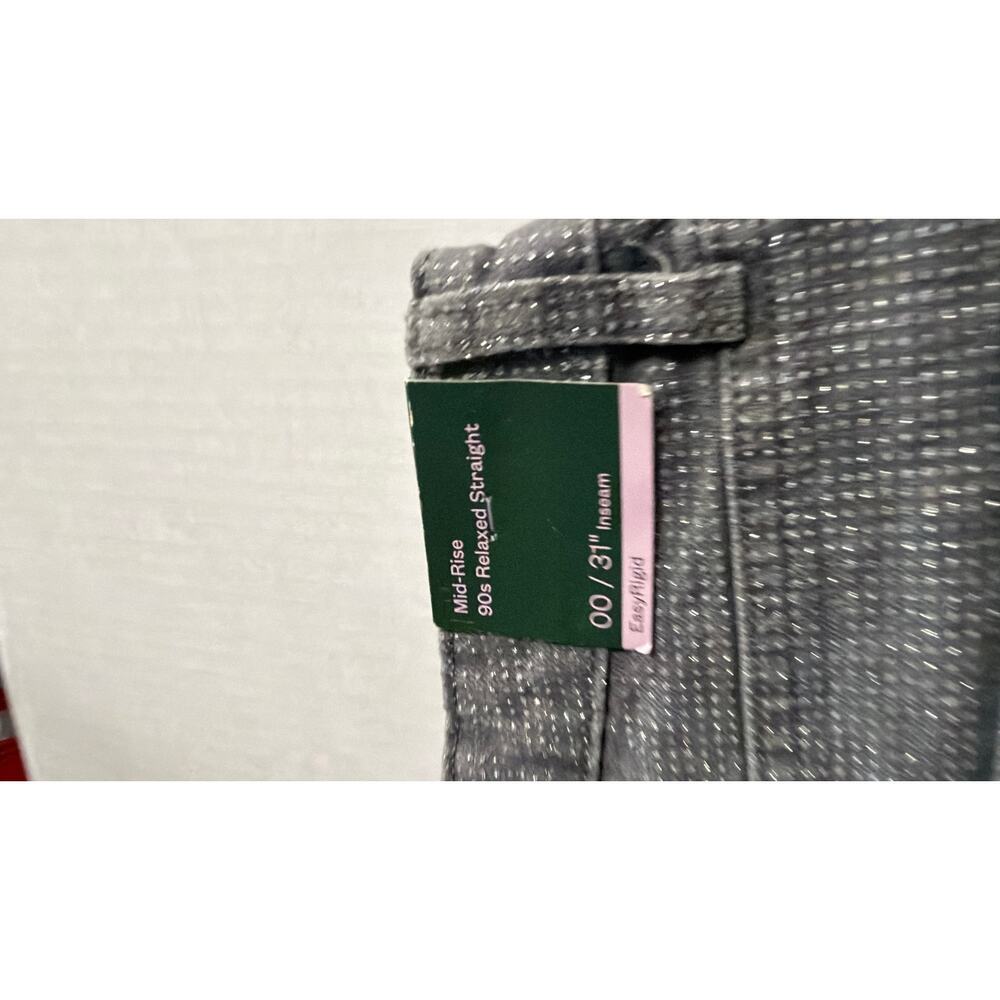 Wild Fable Mid Rise 90s Relaxed Straight Upstyled Cinderella Denim Jeans Gray 00 - Picture 10 of 16